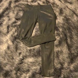 LN Suede Feel Olive Leggings XS